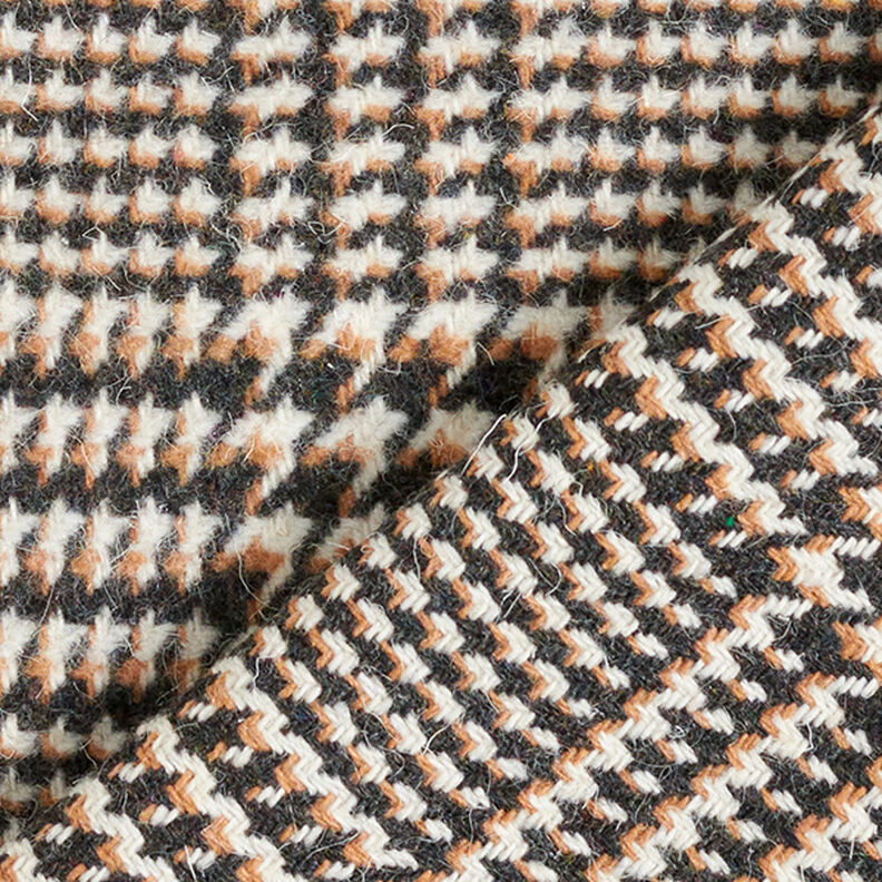 Tissu pour manteau Prince de Galles – anthracite/beige,  image number 4