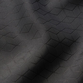 Tissu doublure Losanges zigzag – noir, 