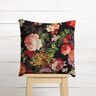 Tissu de décoration Gobelin bouquets de fleurs – noir/terre cuite,  thumbnail number 5