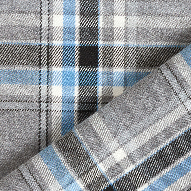 Stretch pour pantalon Tartan – gris/noir,  image number 4