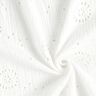 Tissu double gaze de coton Dentelle brodée Fleurs – blanc,  thumbnail number 3