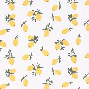 Jersey coton Gros citrons – ivoire/or, 