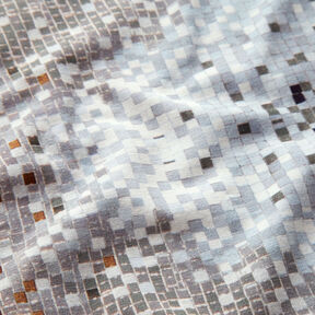 GOTS Jersey coton Mosaïque | TCC x LOOKS by Wolfgang Joop – caramel/taupe foncé, 
