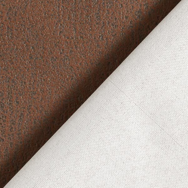 Tissu d’ameublement Imitation cuir Pamero – marron moyen,  image number 4