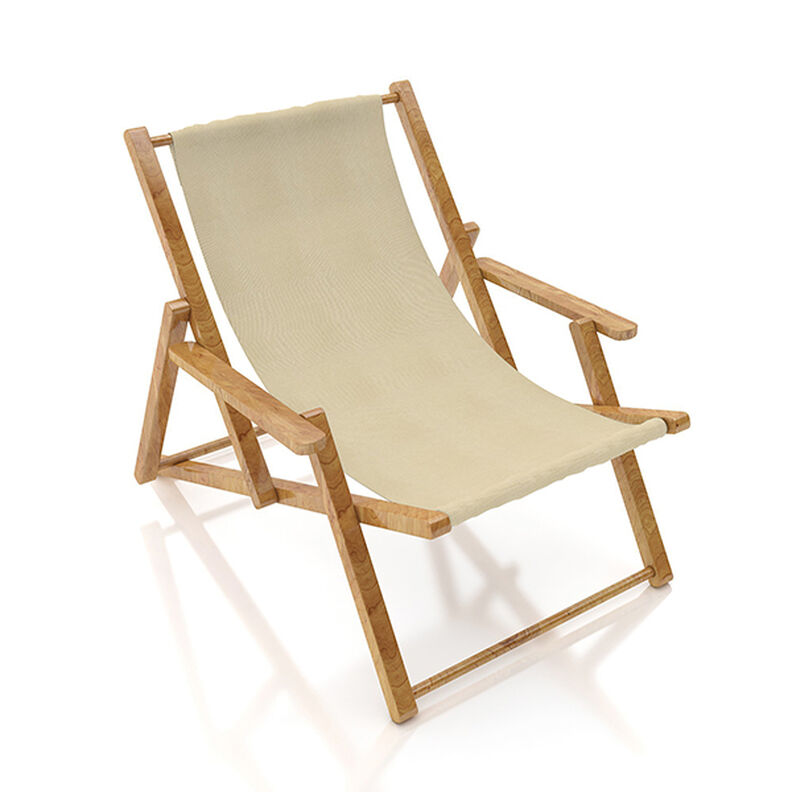 Extérieur Tissu pour chaise longue Uni 45 cm – beige,  image number 4