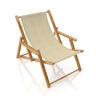 Extérieur Tissu pour chaise longue Uni 45 cm – beige,  thumbnail number 4