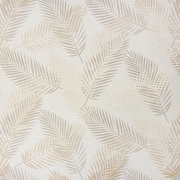 Tissu opaque palme metallic – beige/or,  image number 1