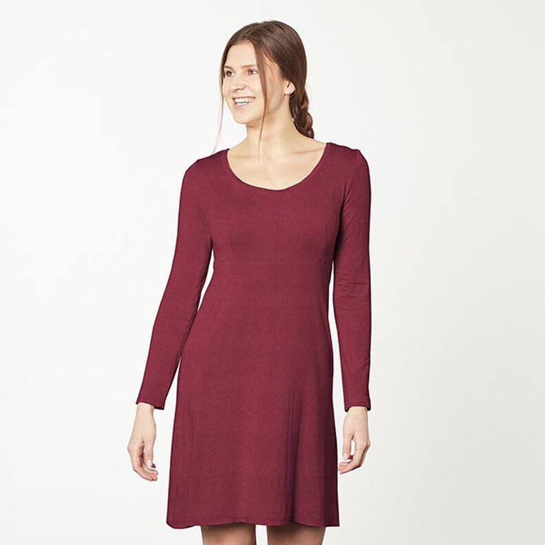 Bambou Jersey viscose Uni – rouge bordeaux,  image number 7
