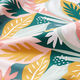 Tissu de décoration Sergé coton Esquisses de feuilles – rose/vert foncé,  thumbnail number 2