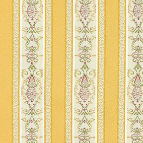 Tissu d’ameublement jacquard Rayures Biedermeier – crème/jaune, 