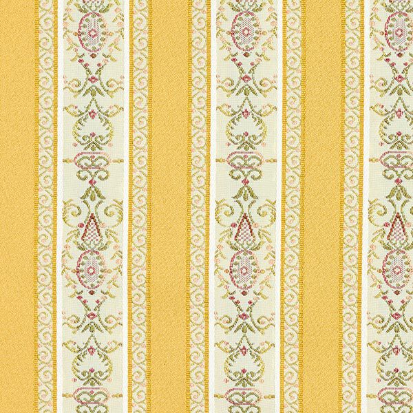 Tissu d’ameublement jacquard Rayures Biedermeier – crème/jaune,  image number 1