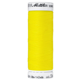 Fil à coudre Seraflex pour coutures élastiques (3361) | 130 m | Mettler – jaune citron, 