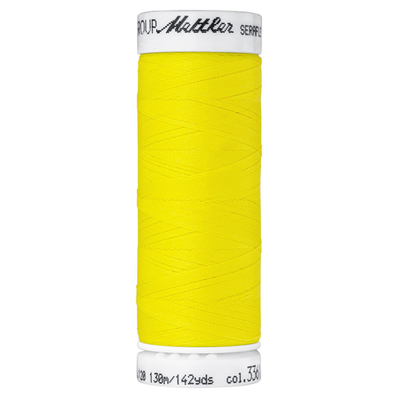 Fil à coudre Seraflex pour coutures élastiques (3361) | 130 m | Mettler – jaune citron,  image number 1