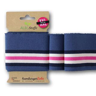 GOTS Bord-côtes CUFF ME POLO [140 cm | 7,5 cm]  | Albstoffe | Hamburger Liebe, 