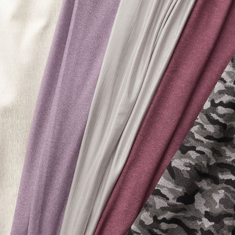 Maille jacquard Camouflage métallisé – noir/argent métallisé,  image number 6