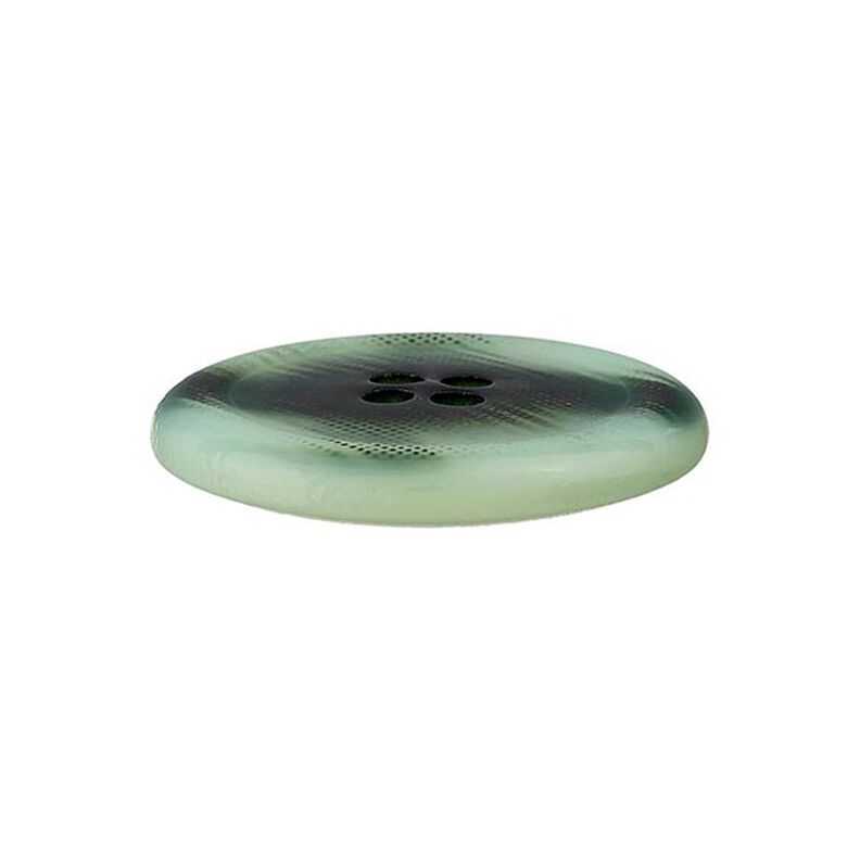 Bouton polyester 4 trous – vert clair/noir,  image number 2