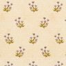Tissu de décoration Sergé coton Fleurs et écriture – beige,  thumbnail number 1