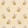 Tissu de décoration Sergé coton Fleurs et écriture  – beige,  thumbnail number 1