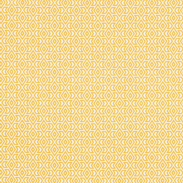 Tissu en coton Cretonne Formes graphiques – moutarde, image number 1