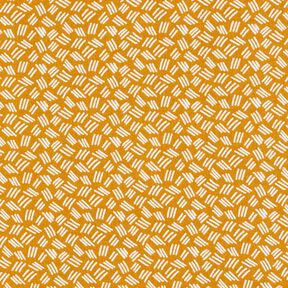 Tissu en coton Cretonne petits traits – jaune curry, 