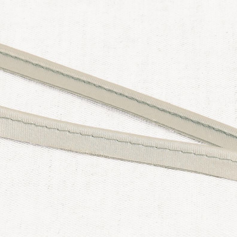 Satin Galon passepoil [10 mm] – taupe,  image number 1