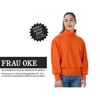 Pull à manches volantées et larges poignets FRAU OKE | Patron prêt à découper | XS-XXL, 