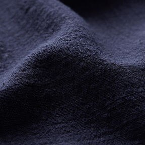 Tissu en coton Aspect lin – bleu nuit | Reste 80cm, 