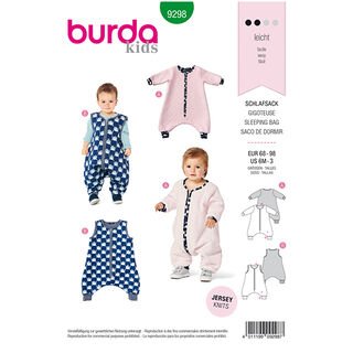 Sac de couchage, Burda 9298 | 68 - 98, 