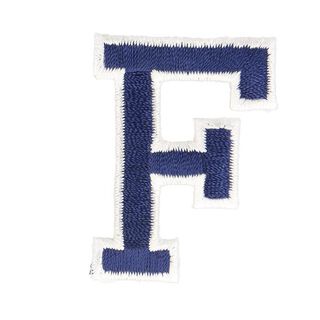Application lettre F [ Hauteur : 4,6 cm ] – bleu marine, 