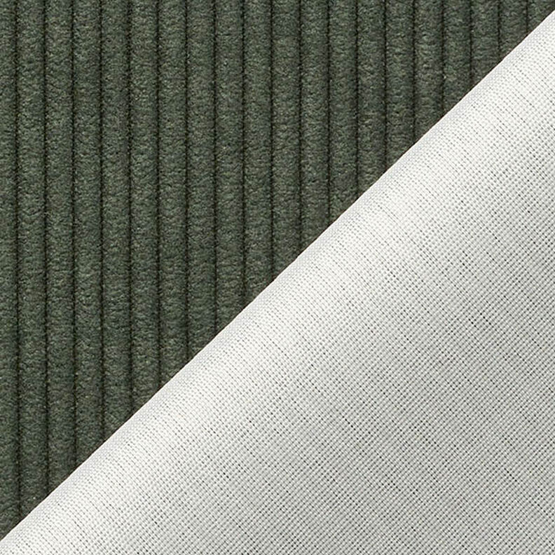 Tissu de revêtement aspect côtelé Fjord – vert foncé,  image number 3