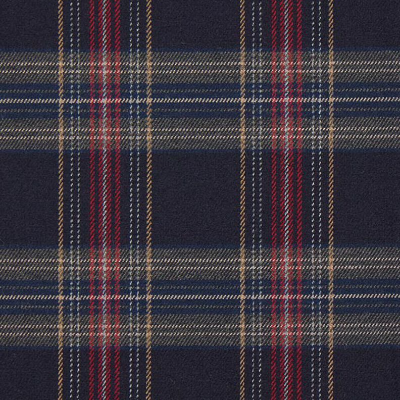 Carreau écossais Stretch – navy/rouge,  image number 1