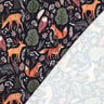 Sweatshirt gratté Animaux dans la forêt Impression numérique | Poppy Fabrics – bleu nuit,  thumbnail number 4
