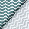 Tissu en coton Cretonne Zigzag – vert foncé/blanc,  thumbnail number 5