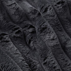 Tissu de revêtement Bandes de fourrure – noir, 