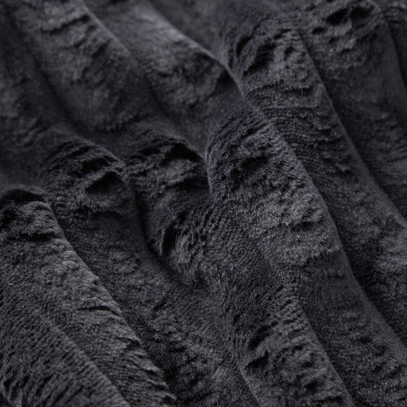 Tissu de revêtement Bandes de fourrure – noir, image number 3