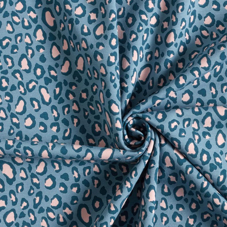 Sweat doux Motif léopard – bleu jean,  image number 3