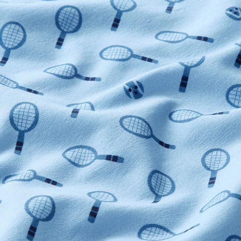 French Terry Sweat d’été tennis rétro | PETIT CITRON – bleu clair,  image number 2