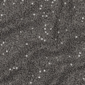 Tricot Bouclé Paillettes Uni | Poppy Fabrics – gris, 