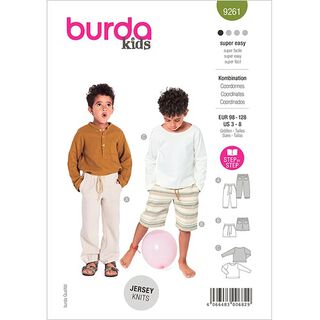 Pantalon / Pullover, Burda 9261 | 98 - 128, 