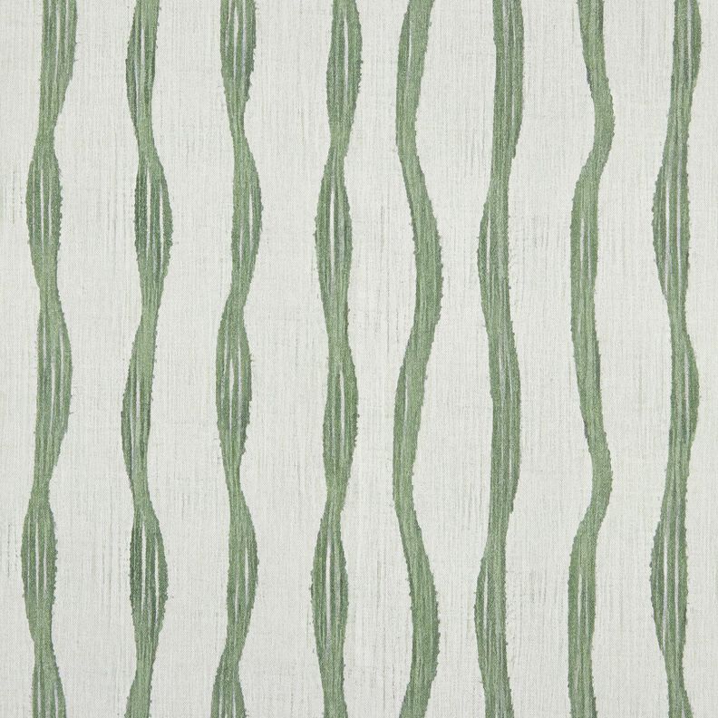 Tissu de décoration Semi-panama Rayures ondulées – roseau, image number 1