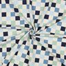 Jersey coton Carreau | Poppy Fabrics – nature/gris bleu,  thumbnail number 3