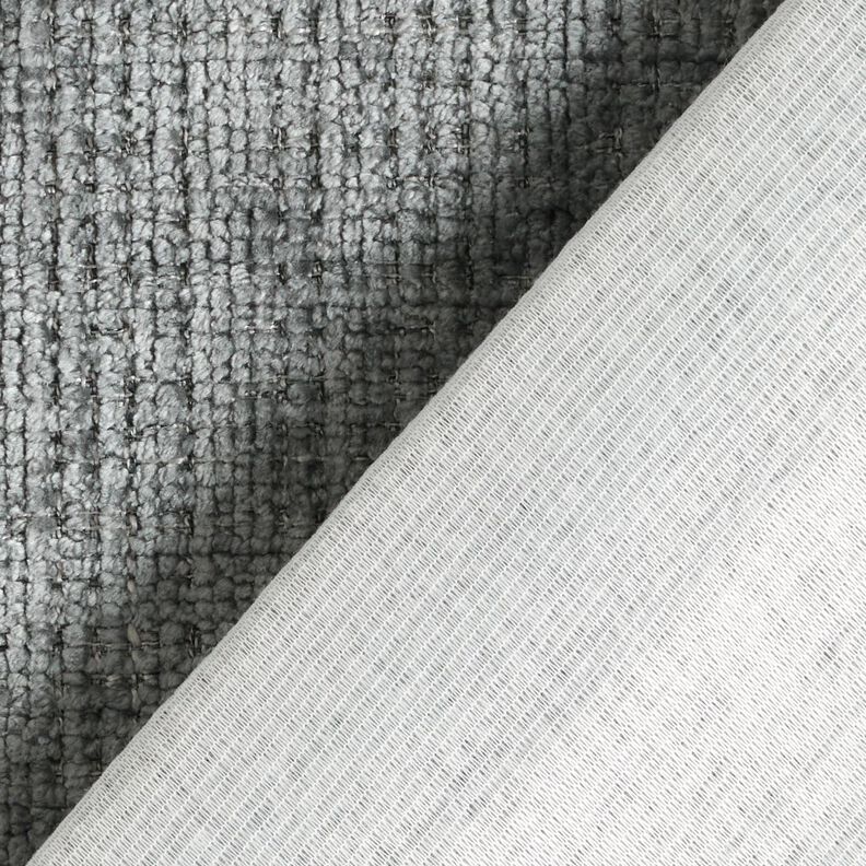 Tissu de revêtement Chenille Uni – gris schiste,  image number 3
