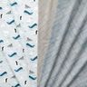 Tissu de décoration Semi-panama Animaux sur la glace – bleu bébé/blanc,  thumbnail number 5