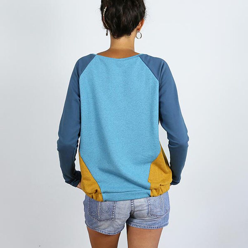 FRAU LILLE - Pull raglan avec coutures diagonales, Studio Schnittreif  | XS -  XXL,  image number 4