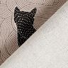 Tissu de décoration Semi-panama Chats – noir,  thumbnail number 4