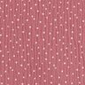 Tissu double gaze de coton Petits points – vieux rose/blanc,  thumbnail number 1