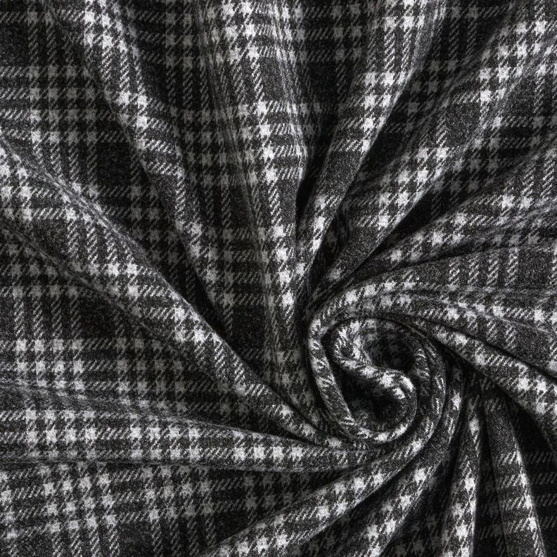 Maille pour manteau stretch à carreaux – gris clair/noir,  image number 3