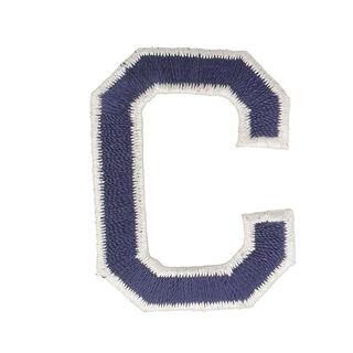 Application lettre C [ Hauteur : 4,6 cm ] – bleu marine, 