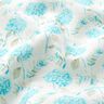 Lin mélangé Hortensias délicats – ivoire/turquoise clair,  thumbnail number 2