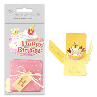 Kit de bricolage pop-up Anniversaire  – rose, 